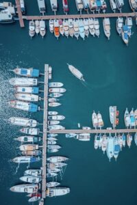 Luxury marina with yachts in Cap Cana, Punta Cana